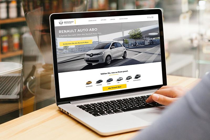 Renault bietet künftig auch Auto Abos – einfache Buchung auf abo.renault.de
